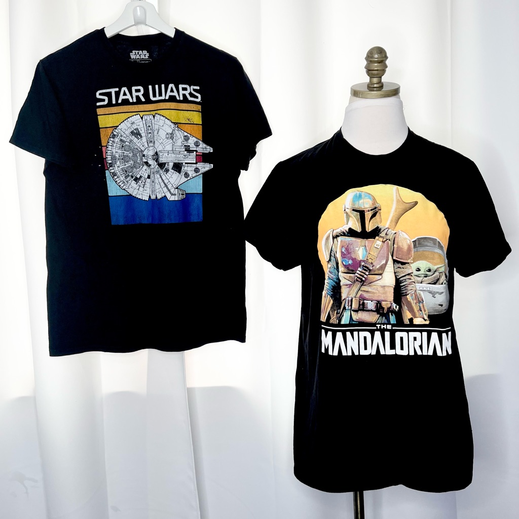 Star Wars Lot Of 2 T-Shirts Dd